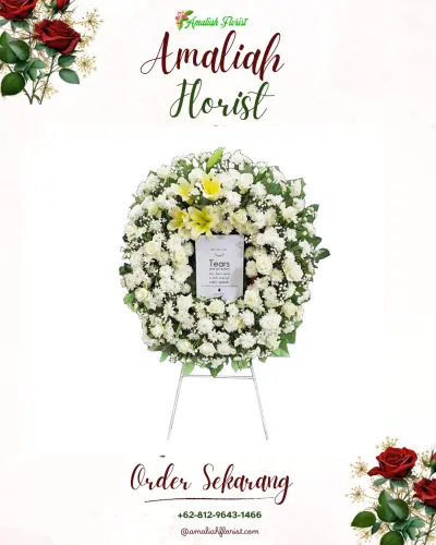 Krans Bunga Duka Cita di Penggarit